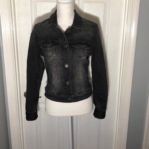 American eagle black wash denim jacket